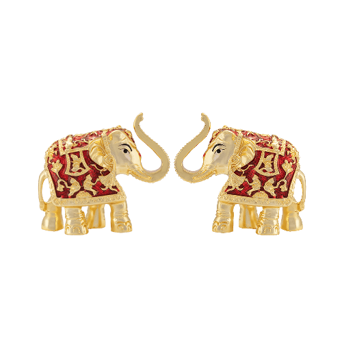 red gold gajant laxmi